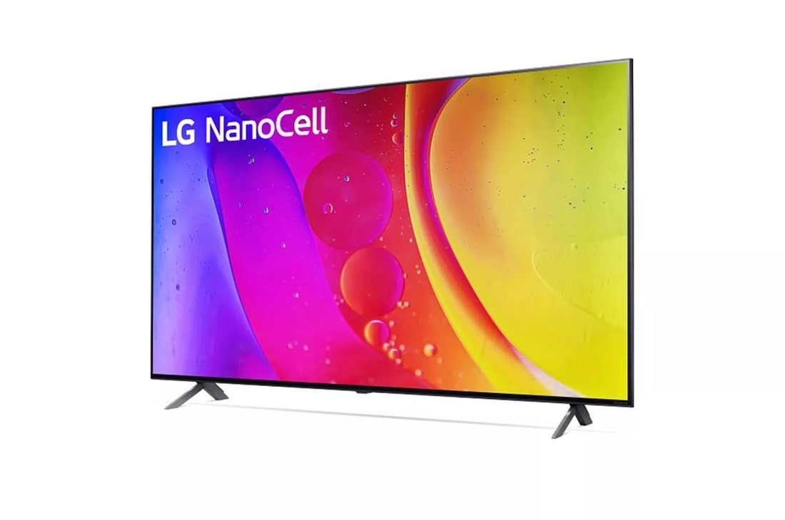 Téléviseur LG 65 pouces série NANO80 LED 4K UHD Smart webOS 22 avec ThinQ AI l 65NANO80