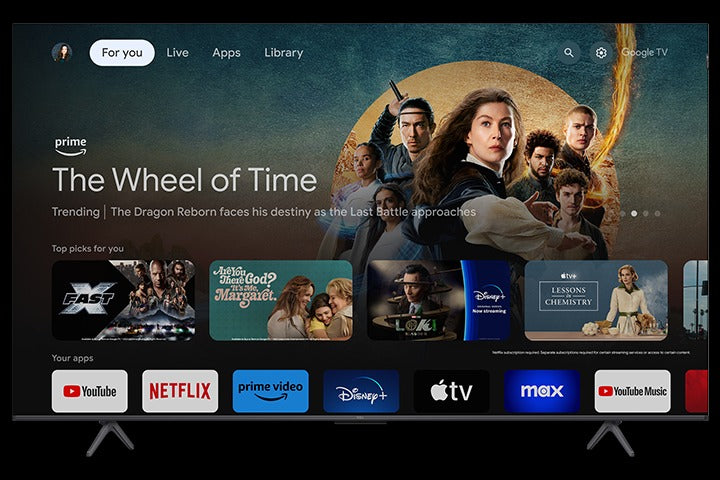 TCL 55" Q Class 4K UHD HDR QLED Smart TV with Google TV l 55Q651G