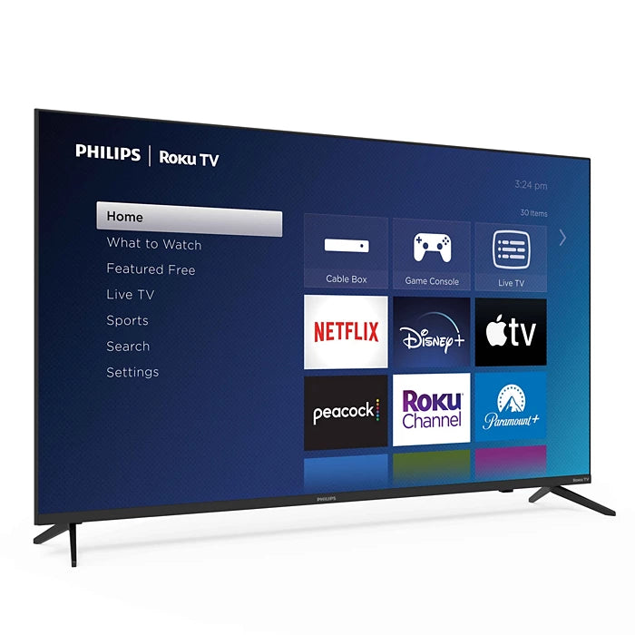 Philips 55'' 6600 series LED LCD 4K Smart Roku TV l 55PUL6643 (Wholesale)