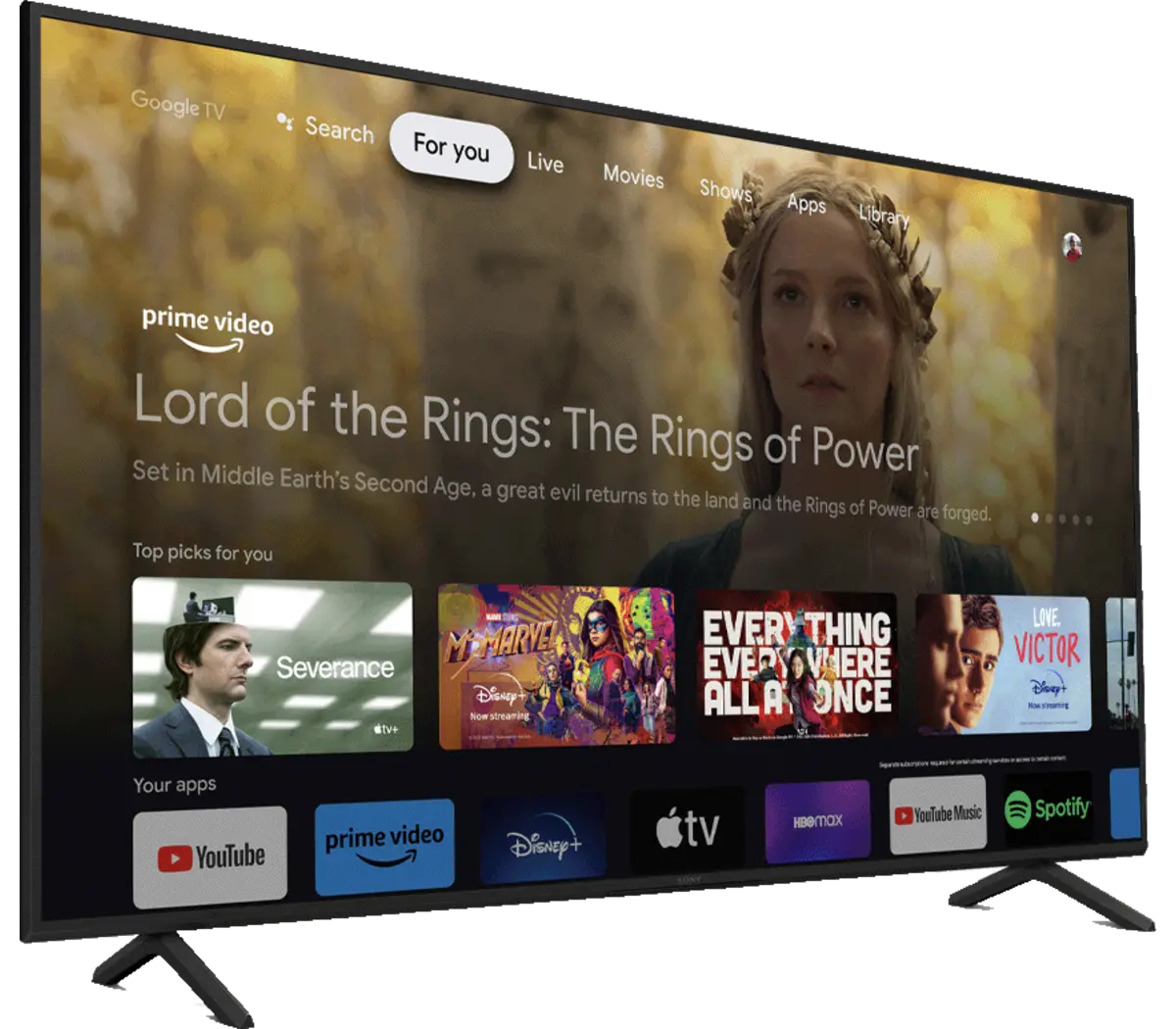 Sony 65 inch X77L 4K HDR LED Smart TV with Google TV (KD65X77CL)