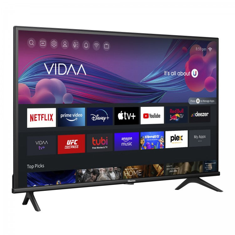 Téléviseur LED HD Smart Vidaa Hisense 32" Classe A4 Série 32A4KV