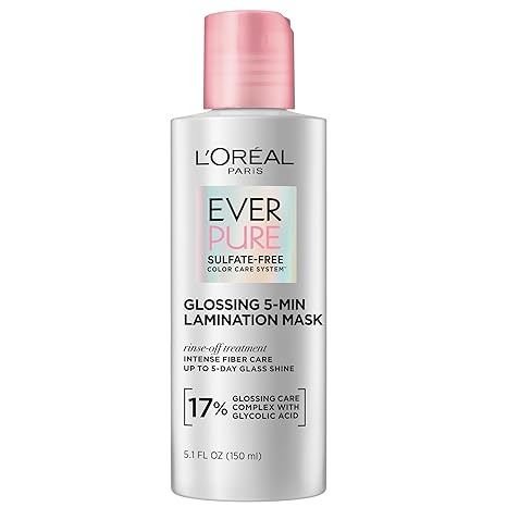 Masque capillaire brillant EverPure de L'Oréal Paris à l'acide glycolique 