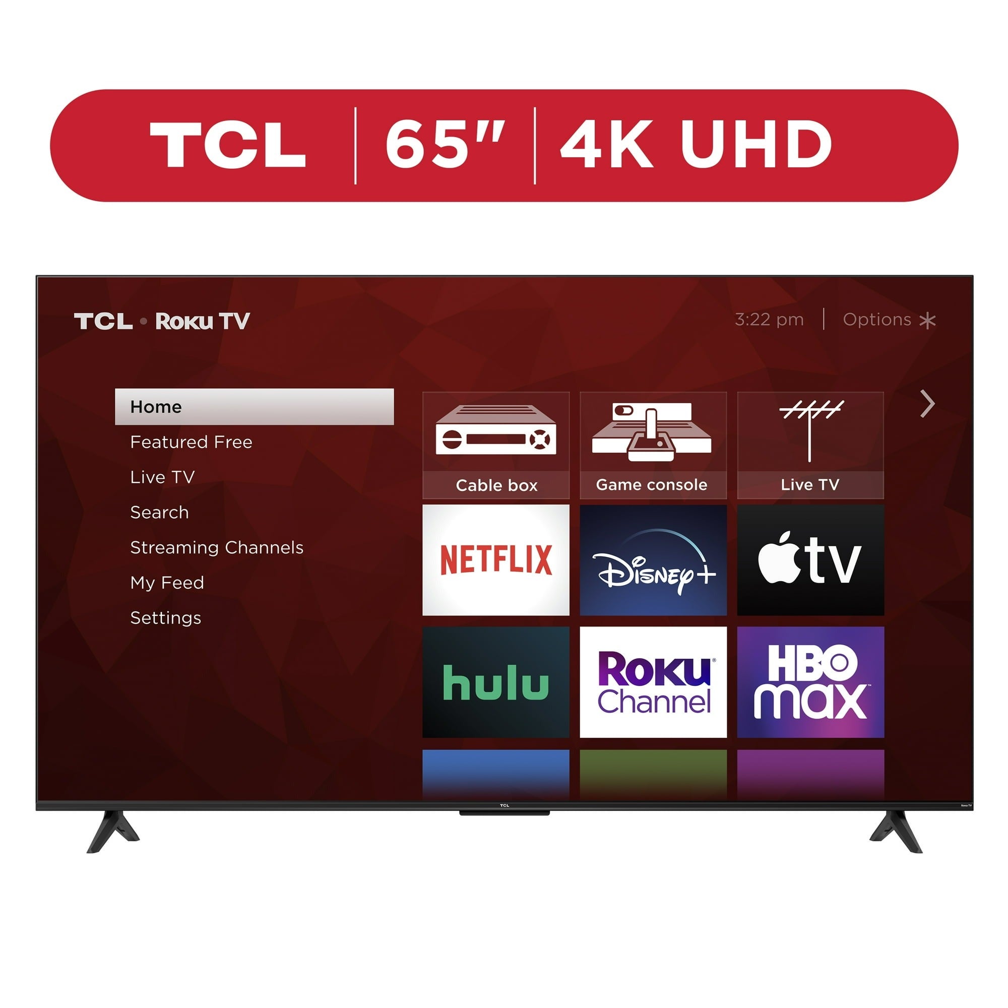 TCL 65" Class 4-Series 4K UHD HDR LED Smart Roku TV l 65S451