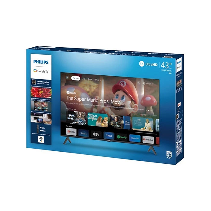Philips 43" Class 4K Ultra HD (2160P) Smart Google LED TV l 43PUL7652