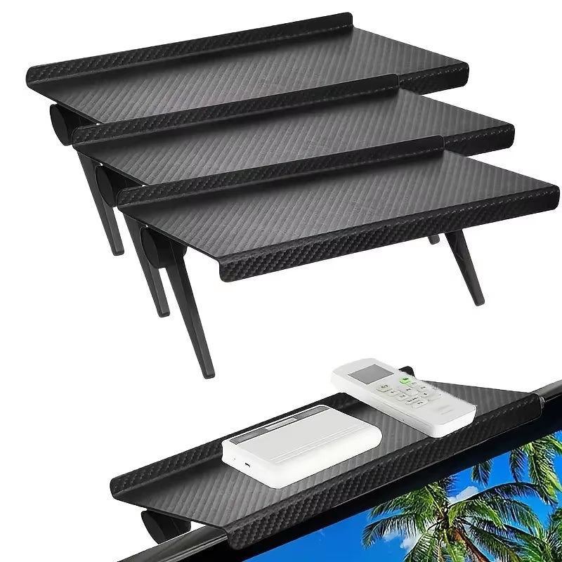 1Pc Home Organizer Adjustable TV Screen Top Shelf Rack Computer Monitor Desktop Display Stand TV Rack Router Storage Rack Holder