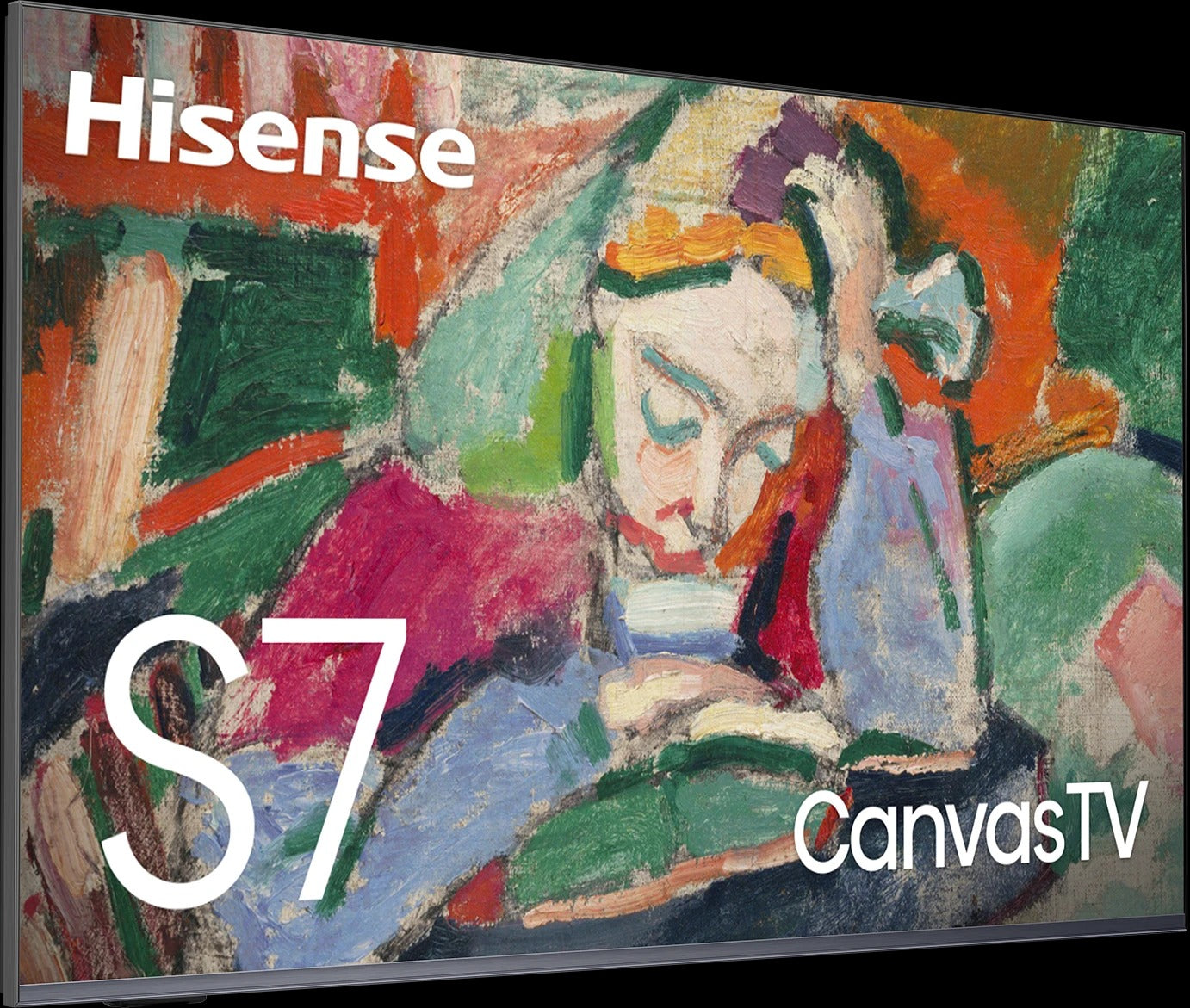 Hisense 55-Inch Class QLED 4K S7N CanvasTV HDR Google Smart TV l 55S7N