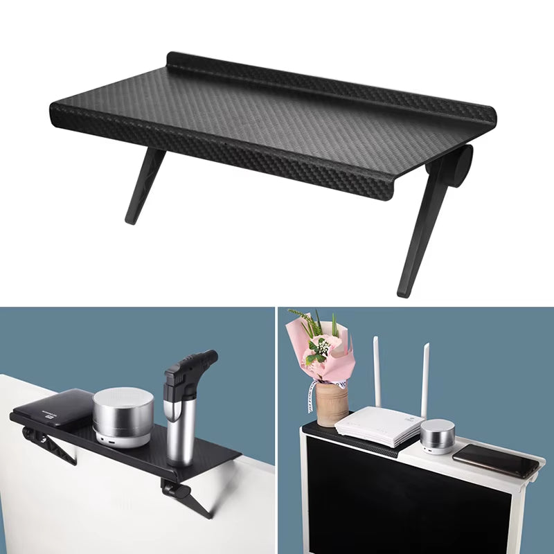 1Pc Home Organizer Adjustable TV Screen Top Shelf Rack Computer Monitor Desktop Display Stand TV Rack Router Storage Rack Holder