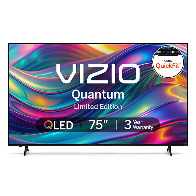 VIZIO 75" Class Quantum 4K QLED HDR Smart TV (M75Q6-L4)