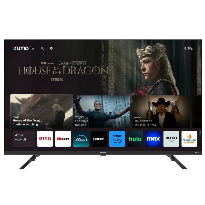 Téléviseur intelligent XUMO sans cadre 4K UHD (2160p) HDR LED Element 43" E550AE43C