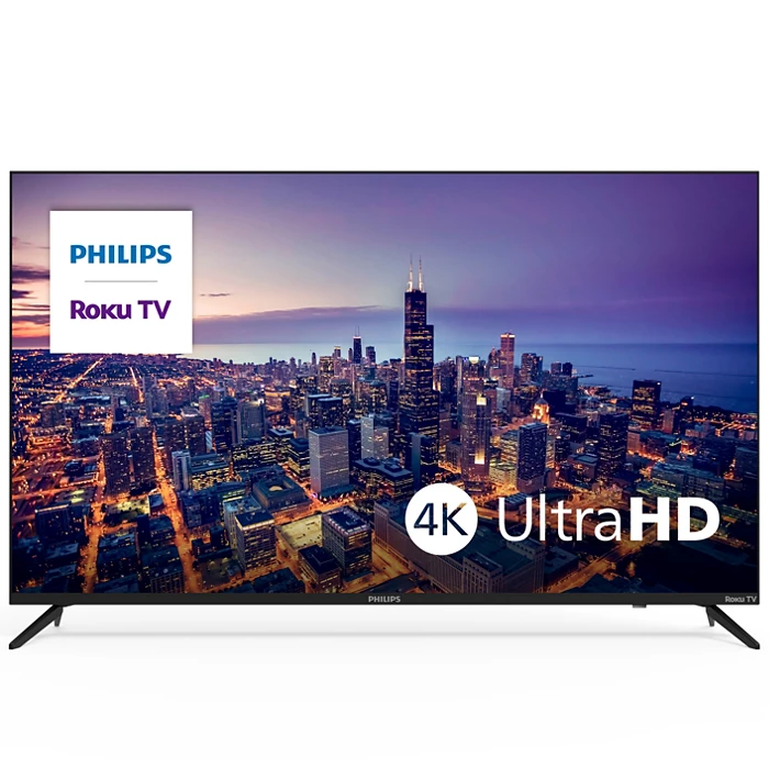 Philips 55'' 6600 series LED LCD 4K Smart Roku TV l 55PUL6643 (Wholesale)