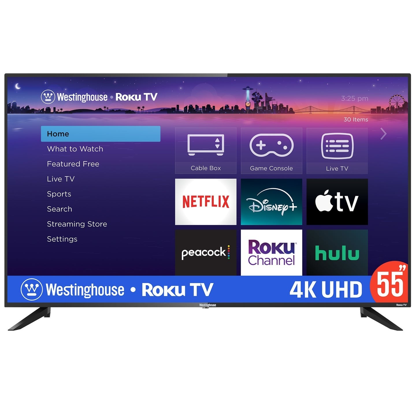 Westinghouse 55" 4K UHD Smart Roku TV with HDR l WR55UT4210