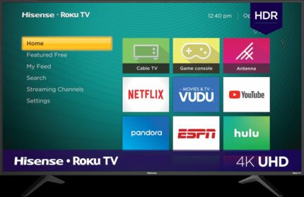 Hisense 43-Inch Class 4K 2160P LED TV UHD HDR Roku Smart TV l 43R6E1