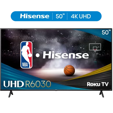 Hisense 50" Class R6 Series 4K UHD Roku Smart TV l 50R6030N